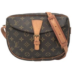 LOUIS VUITTON Jeune Fille MM Shoulder Bag Monogram Leather Brown M51226  67MT248