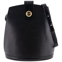 Louis Vuitton Cluny Noir 869024 Black Leather Shoulder Bag