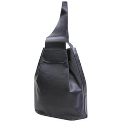 Louis Vuitton Noir Sac A Dos Sling 868439 Black Leather Backpack