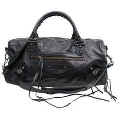 Balenciaga Twiggy 2way 868102 Black Leather Shoulder Bag