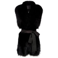 Verheyen London Legacy Black Fox Fur Stole - Worn in 3 ways - New