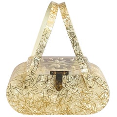 1950s Confetti Lucite bag handbag purse by Florida Handbags Miami