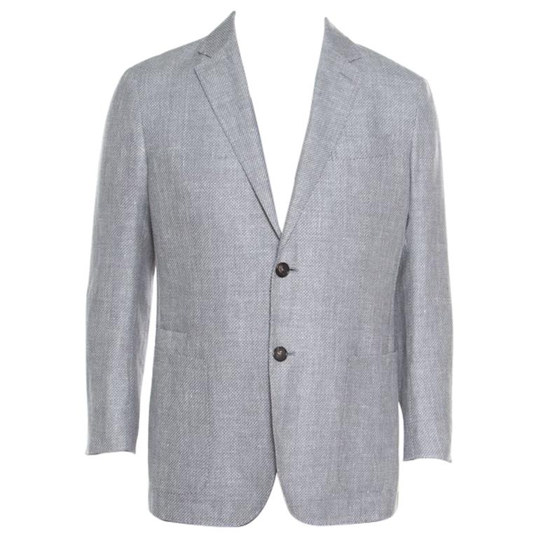 Ermenegildo Zegna Crossover Grey Tailored Blazer L For Sale at 1stDibs