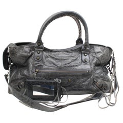 Dark The City 2way 867820 Blue Leather Shoulder Bag