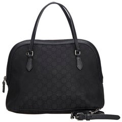Gucci Black GG Medium Dome Satchel