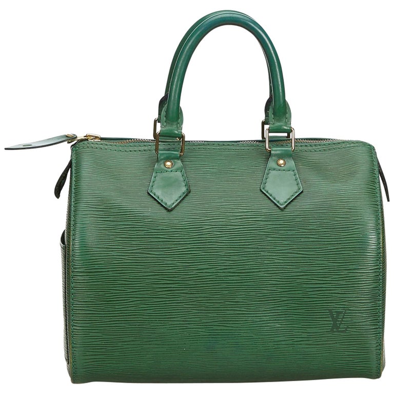 Louis Vuitton Green Epi Speedy 25 For Sale at 1stdibs