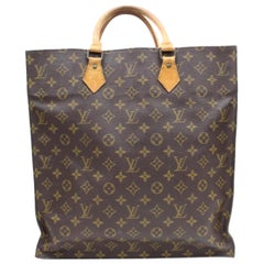 Louis Vuitton Sac Plat Monogram Shopper 869480 Brown Coated Canvas Tote
