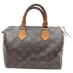 Louis Vuitton Speedy Monogram 25 869354 Brown Coated Canvas Satchel