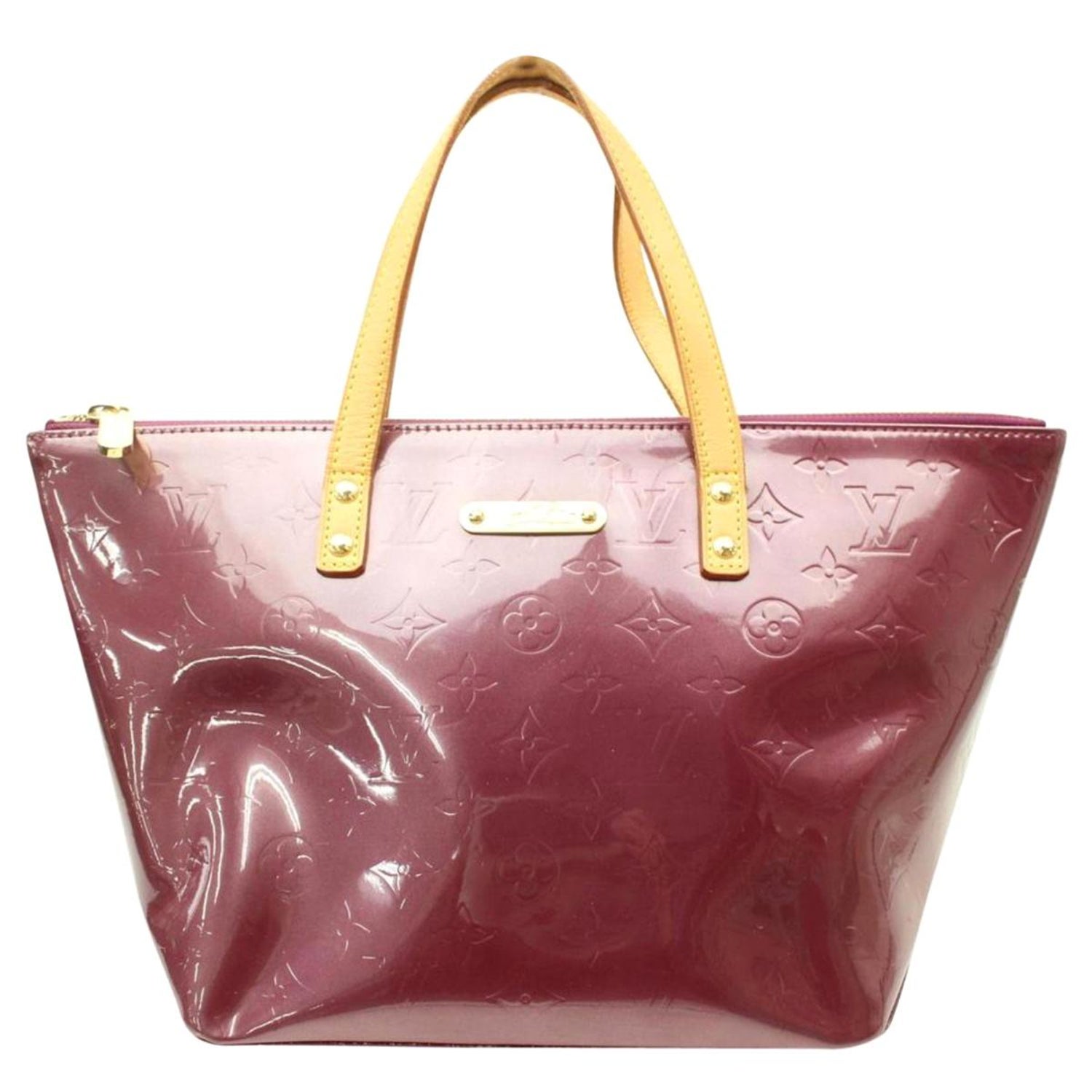 LOUIS VUITTON Amarante Vernis Leather and Vachetta Leather Bellevue GM at  1stDibs