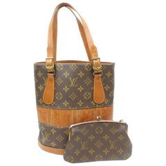 Louis Vuitton Discontinued Monogram Marais Bucket GM Shopper Tote Bag  73lv218s at 1stDibs