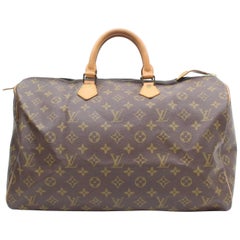 Louis Vuitton Speedy Monogram 40 Boston Gm 869598 Brown Coated Canvas Satchel