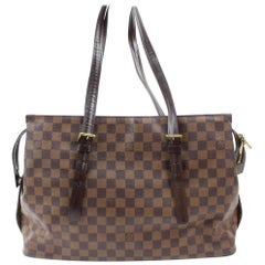 Louis Vuitton Damier Ebene Chelsea Zip Tote Bag 858023