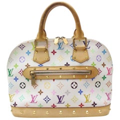 Louis Vuitton Monogram Alma PM Multicolor White Blanc M92647 Handbag Bag -  GOOD