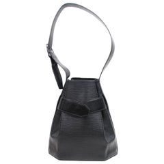 Louis Vuitton Sac D'epaule Noir Hobo 868093 Black Leather Shoulder Bag