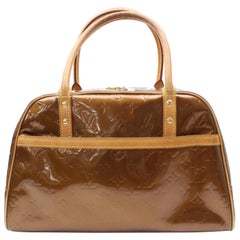 Louis Vuitton Tompkins Monogram Vernis Street 868139 Brown Patent Leather Satche