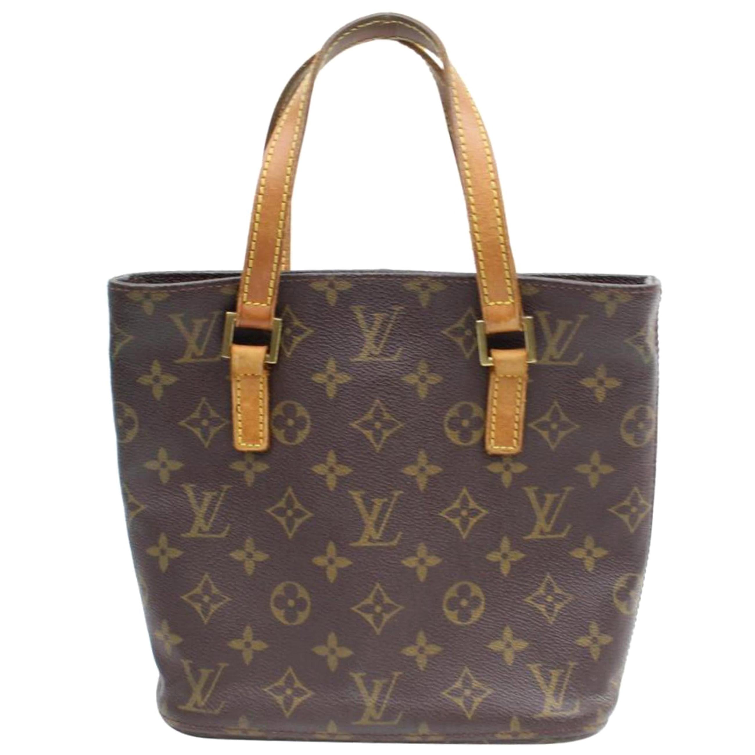 Louis Vuitton Vavin Monogram Pm 868135 Brown Coated Canvas Tote For Sale