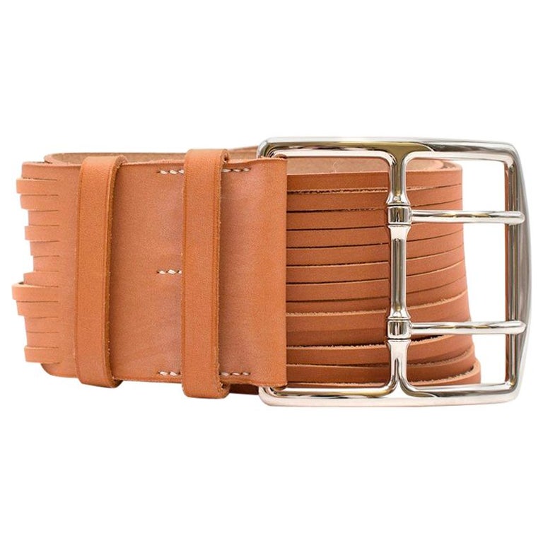 Hermes Tan Wide Belt For Sale at 1stdibs