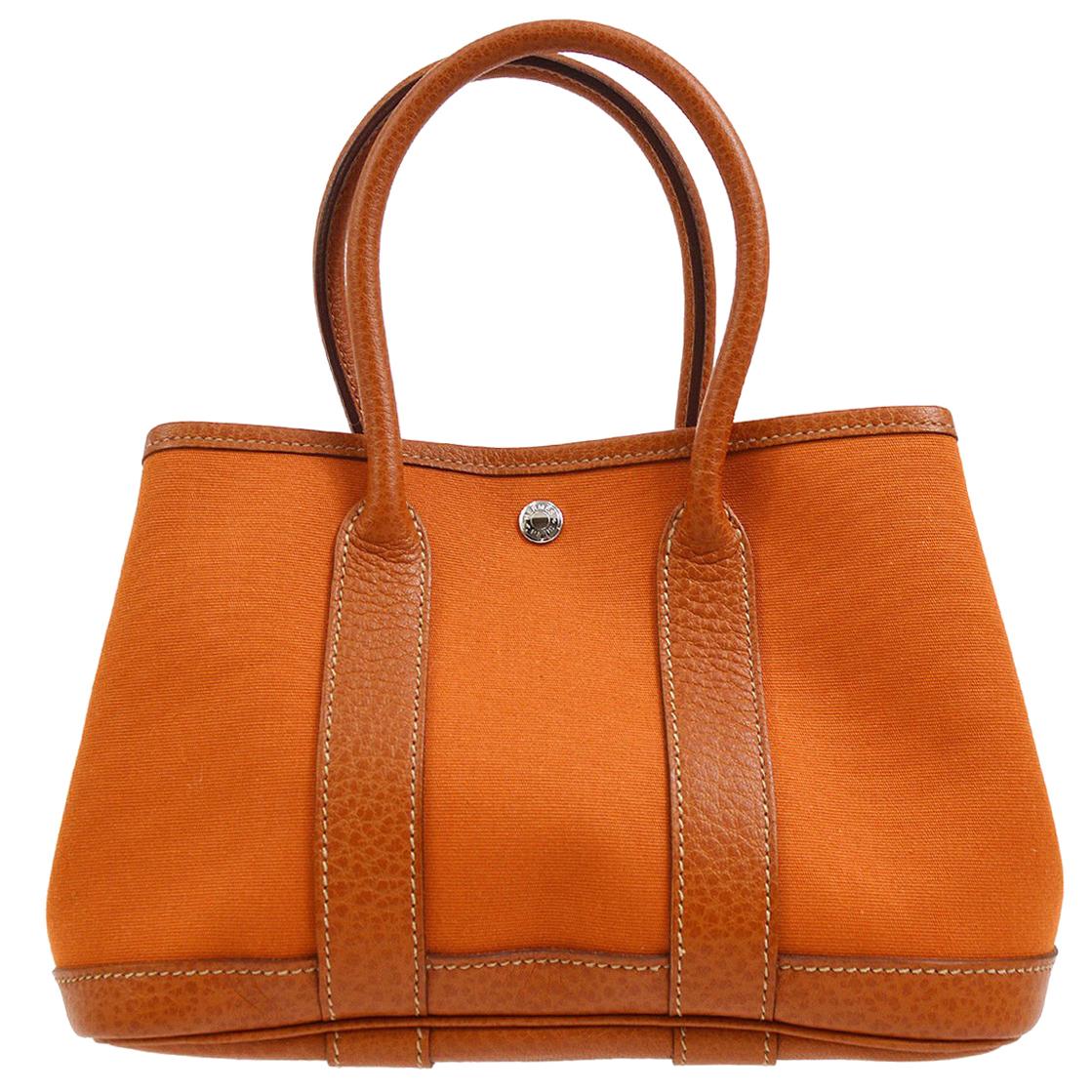 Hermes Jaune D' Or/Orange Canvas and Leather Herbag Zip 39 Bag For Sale at  1stDibs