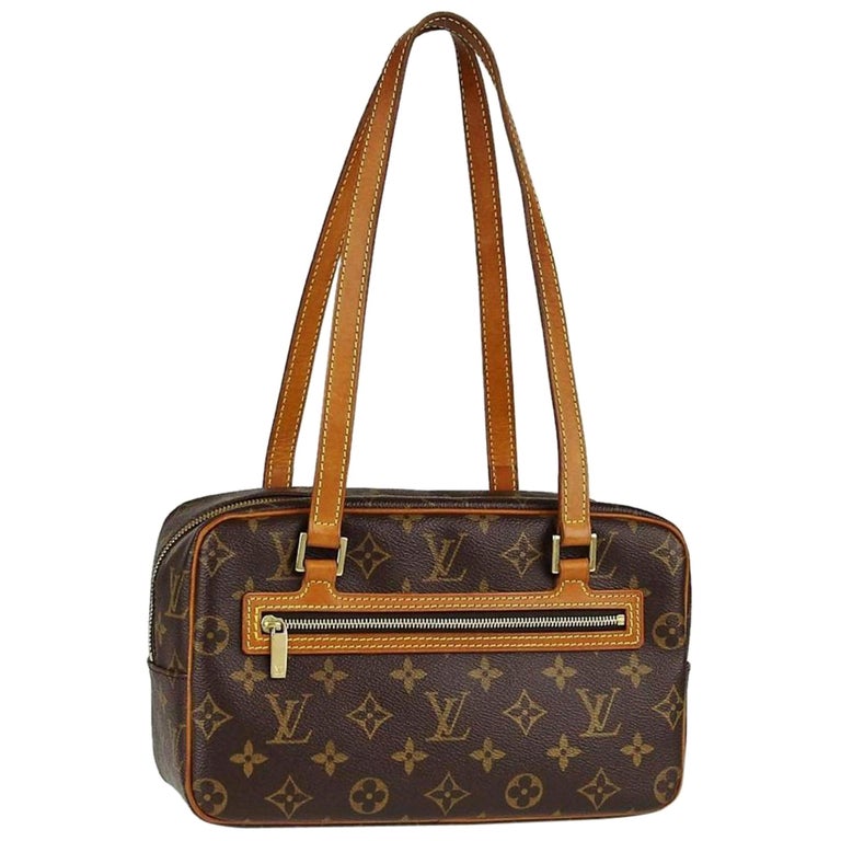 Louis Vuitton Monogram Cite Mm 867852 Brown Coated Canvas Shoulder Bag ...
