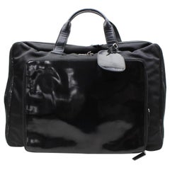 Gucci Rare Suitcase 867675 Black Canvas Weekend/Travel Bag