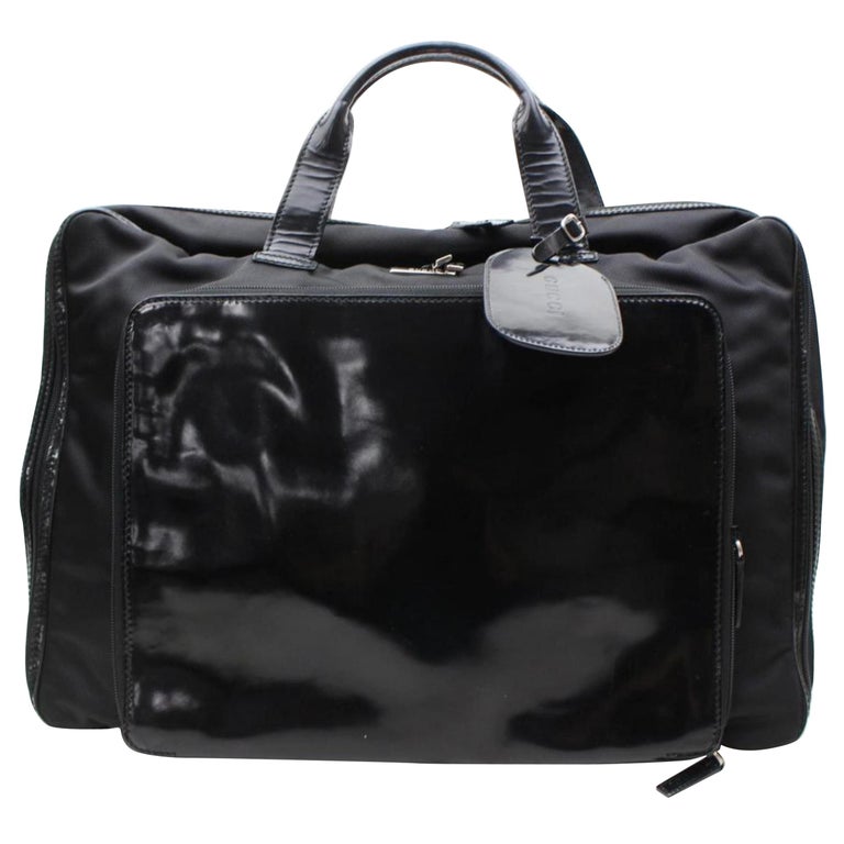Gucci Rare Suitcase 867675 Black Canvas Weekend/Travel Bag For Sale at ...