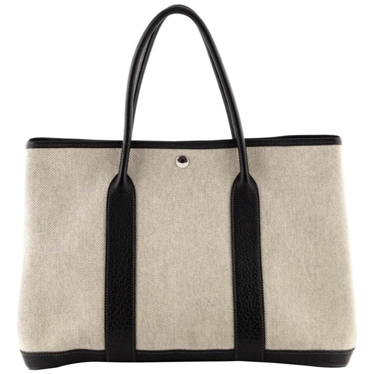 Hermès Garden Party Toile 868113 Beige Canvas Tote at 1stDibs