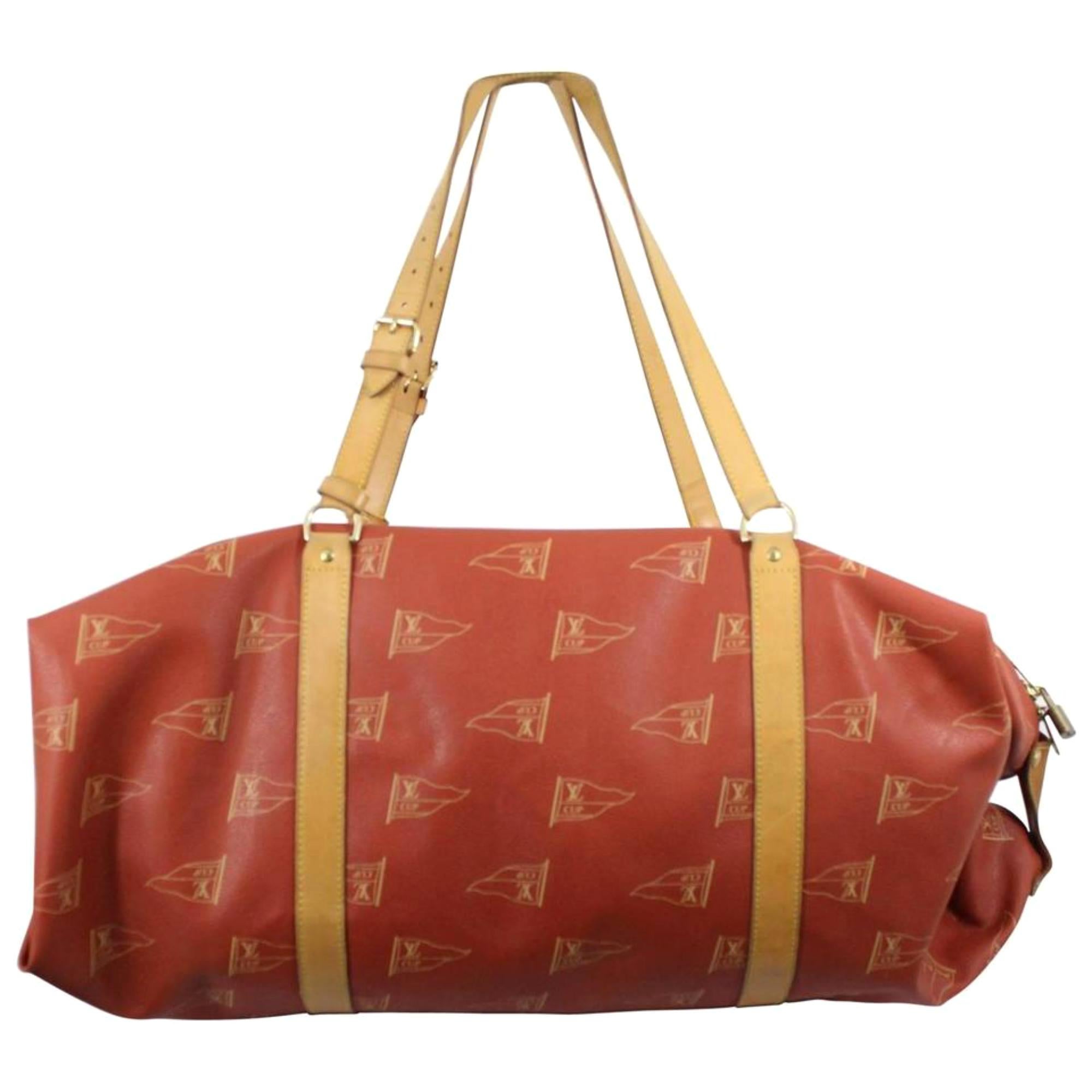 Louis Vuitton Garment Cover (Limited Edition) 1995 Cup 867510 Red Weekend/Travel For Sale