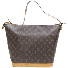 Vintage Louis Vuitton Amfar Sharon Stone Three 867466 Brown Coated Canvas Shoulder Bag