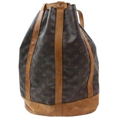 Louis Vuitton Randonnee Monogram Gm Sling Backpack 869297 Brown Coated Canvas Ho