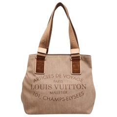 Vintage Louis Vuitton Cabas Limited Plein Soleil Pm 868653 Beige Denim Tote