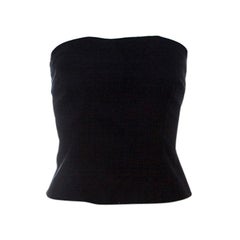 Dolce and Gabbana Black Knit Strapless Top M