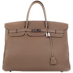 Hermes Birkin 40 Togo Etoupe Bag 