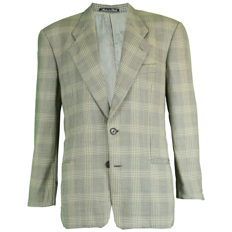 Giorgio Armani le Collezioni Men's Vintage Sharp Shouldered Blazer, 1990s  For Sale at 1stDibs