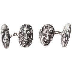 Etienne David Grotesque Mask Cufflinks