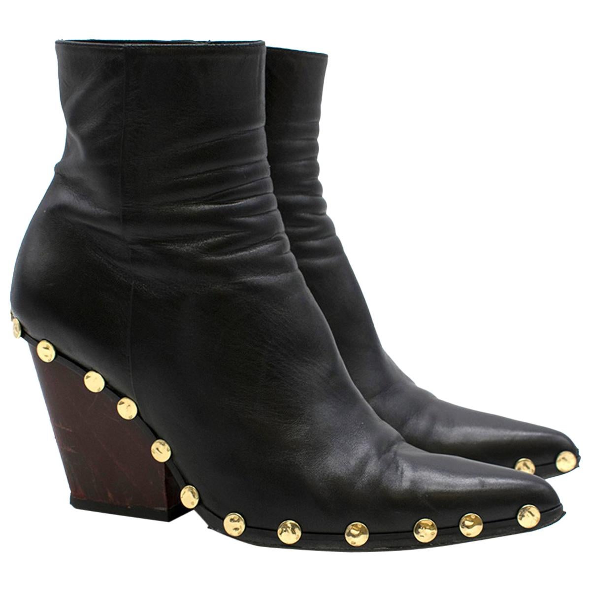 Celine Rodeo High Ankle Boot with Studs US 6.5