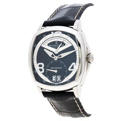 Bernhard H Mayer Montre-bracelet La Retrograde II en acier inoxydable noir pour hommes, 42 mm