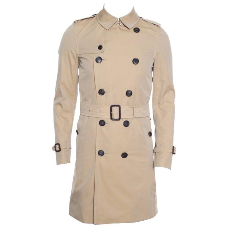 Burberry The Sandringham Beige Belted Long Trench Coat S For Sale at ...