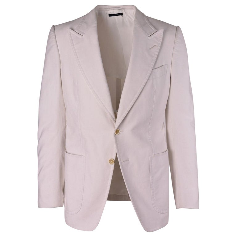 Tom Ford Men's Grey Cotton Shelton Dinner Jacket Blazer IT48R/US38R For ...
