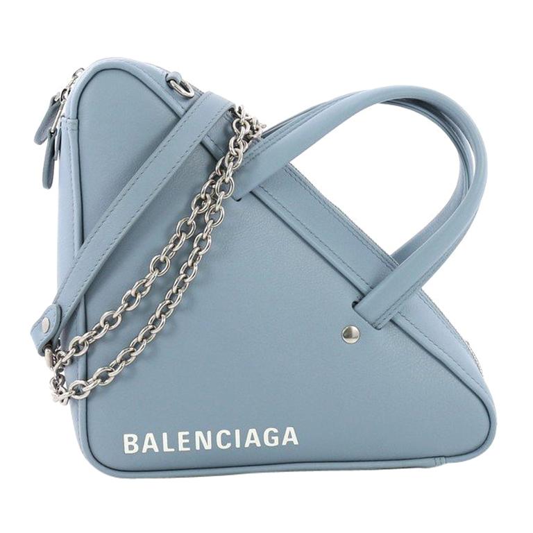 Balenciaga Triangle Chain Crossbody Bag Leather XS