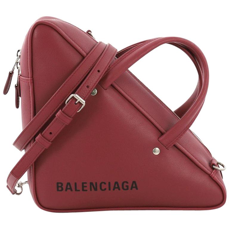 Balenciaga Triangle Duffle Bag Leather Small at 1stdibs