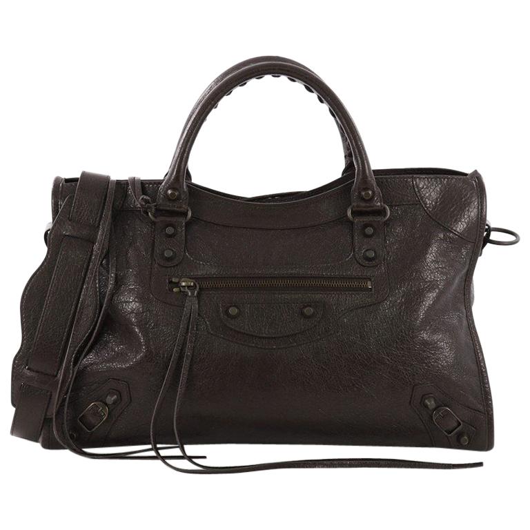 Balenciaga City Classic Studs Handbag Leather Medium at 1stDibs