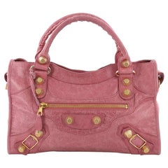 Balenciaga City Giant Studs Handbag Leather Medium
