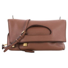 Tom Ford Alix Fold Over Crossbody Bag Leather