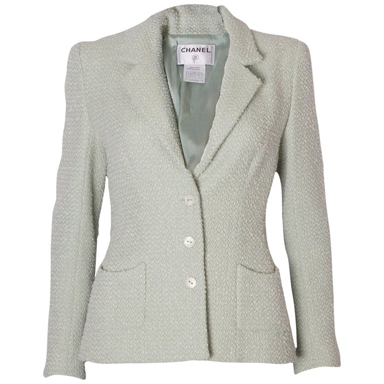 Spring Green Chanel Jacket For Sale at 1stdibs