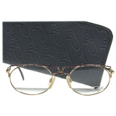 Neu New Vintage Cazal 260 Gold Leserahmen 1970er Jahre Sonnenbrille