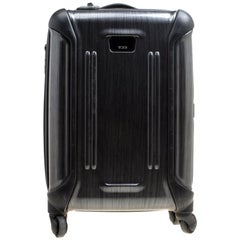 Tumi Grey Graphic Print Polycarbonate Carry On Luggage 50