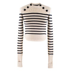 Isabel Marant Hatfield Striped Merino Wool Knit Sweater US 0-2