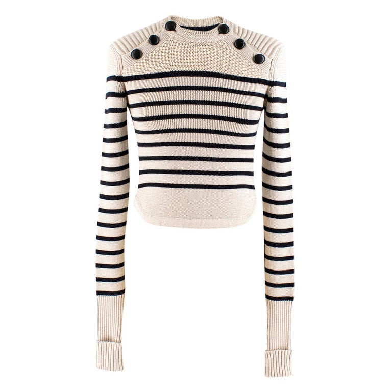 Isabel Marant Hatfield Striped Merino Wool Knit Sweater US 0-2 at 1stDibs