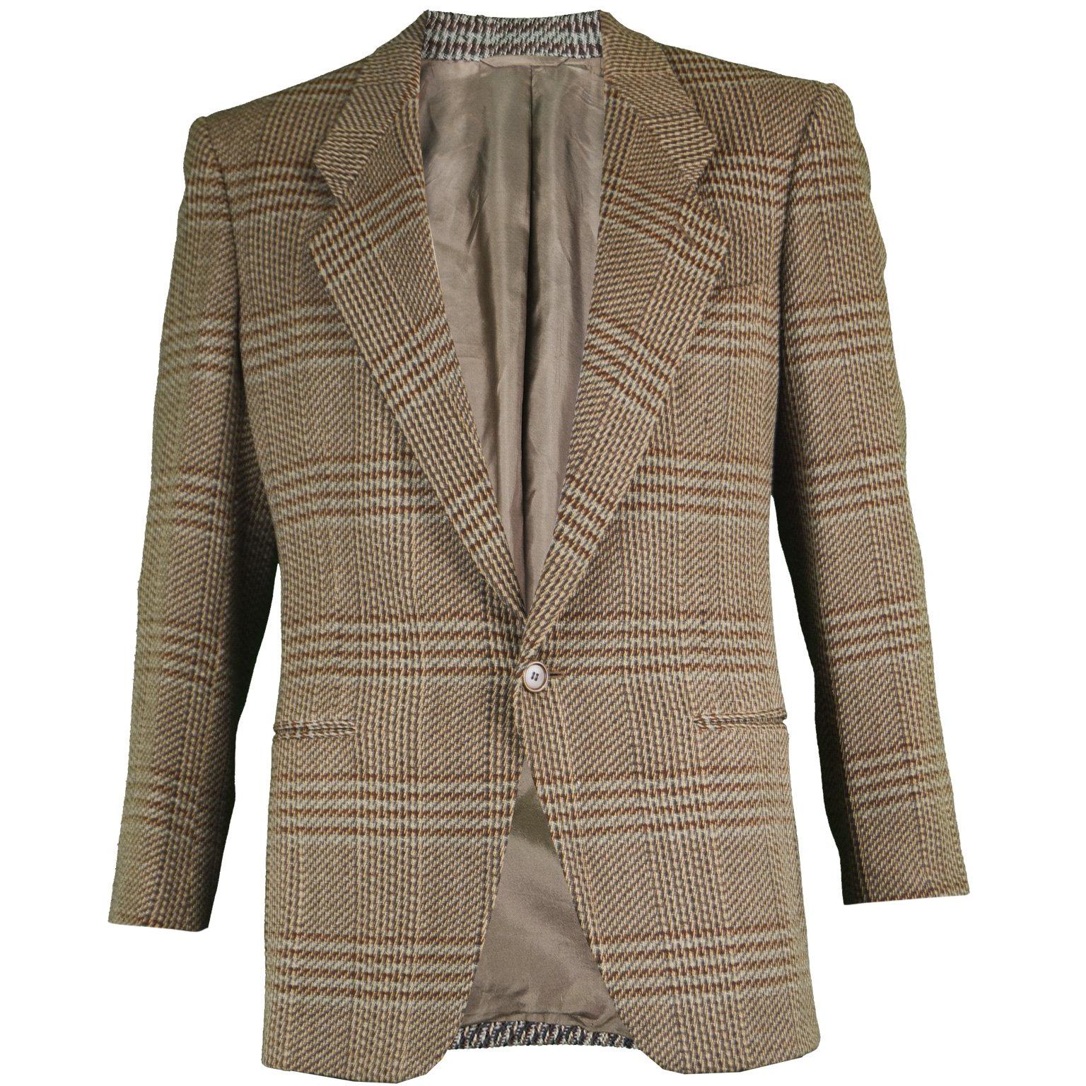 Giorgio Armani Men's Italian Wool Tweed Sportcoat Blazer Jacket, c. 1985