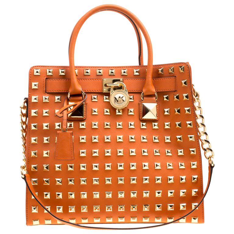 michael kors studded hamilton bag